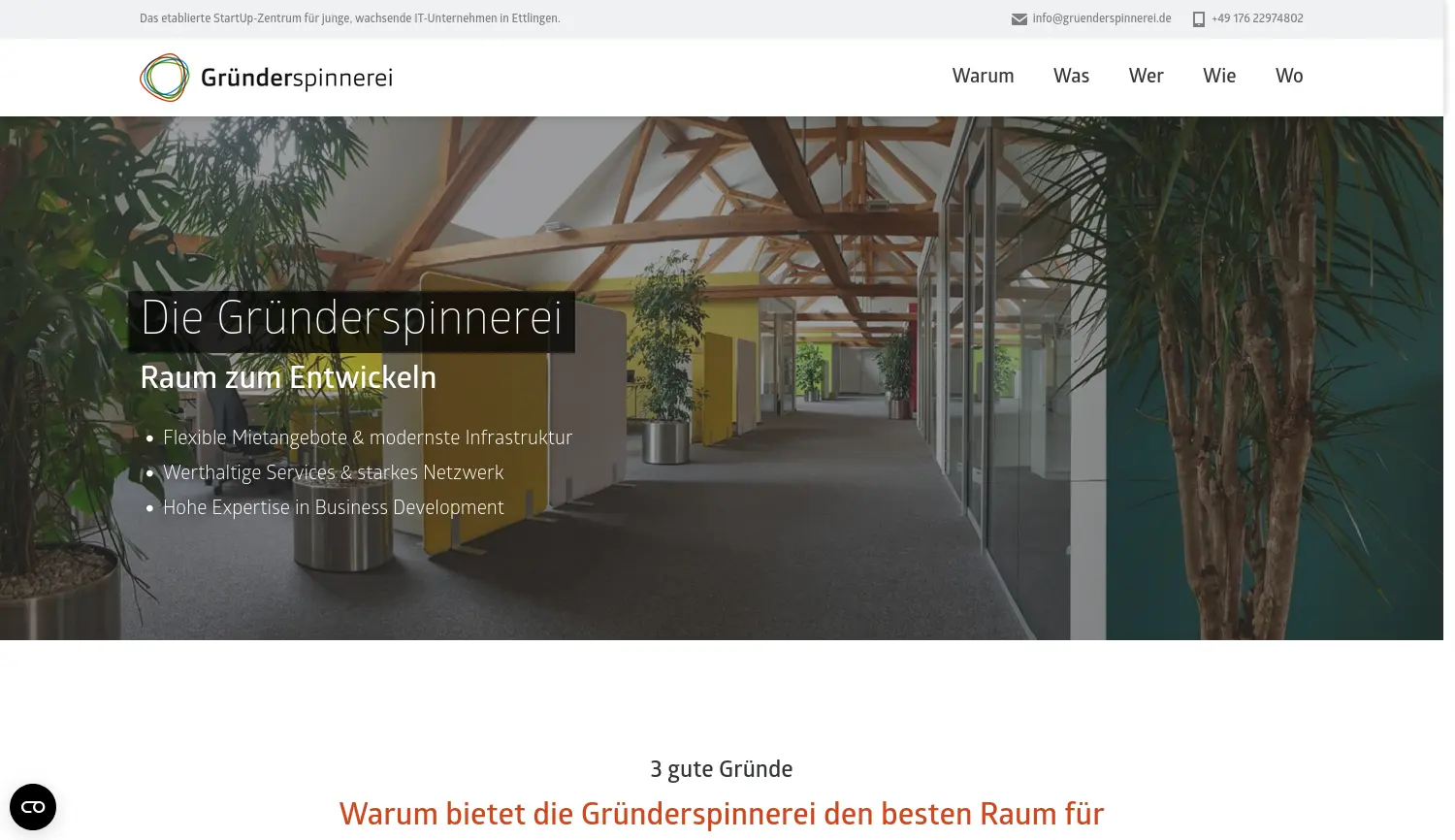 Website der Firma esentri AG