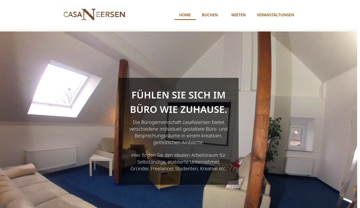 Website der Firma casaNeersen