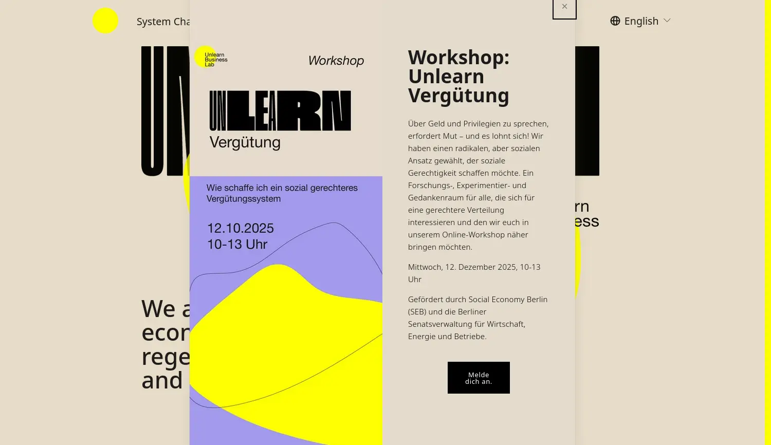 Website der Firma The Changer GmbH