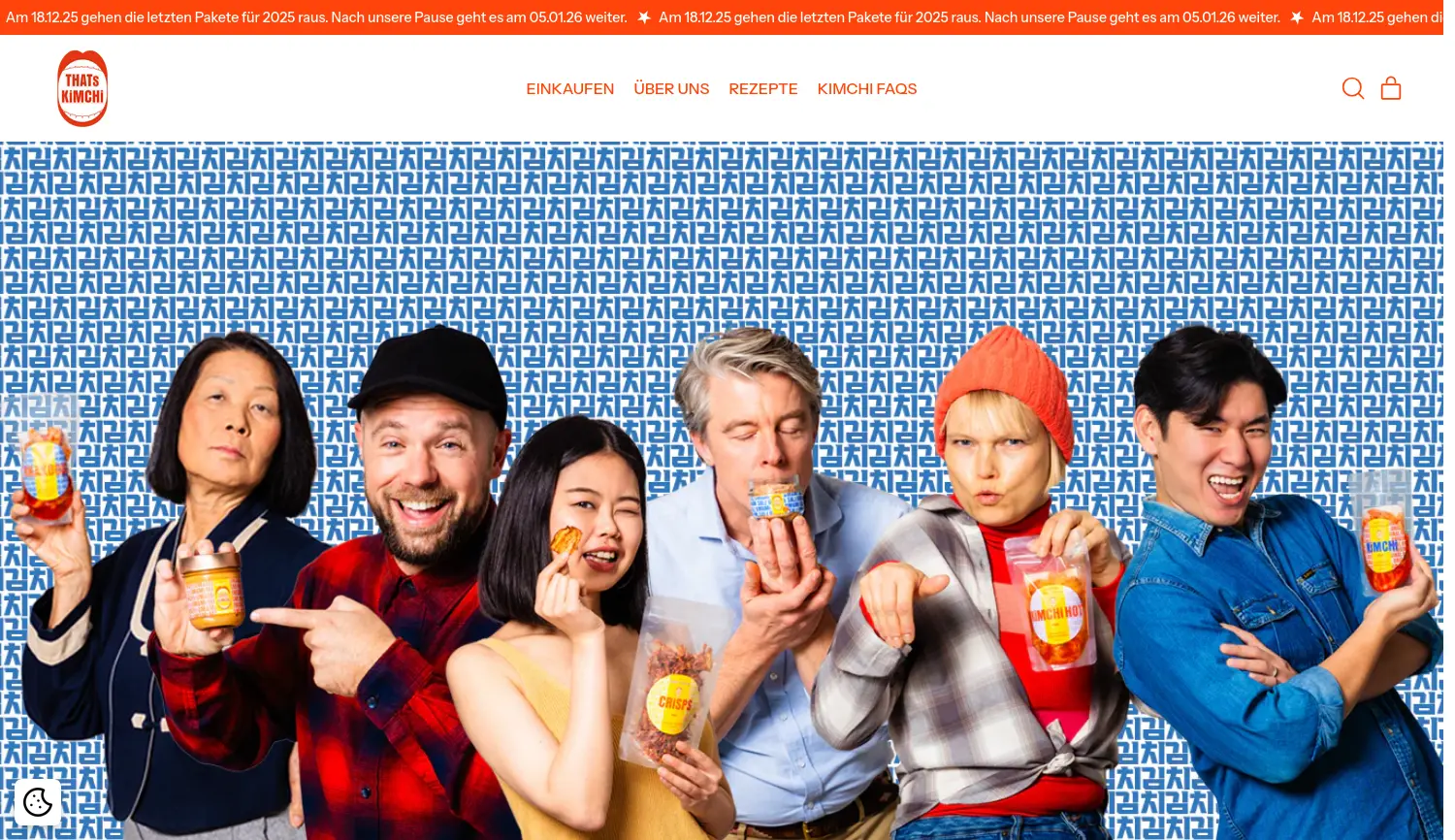 Website der Firma THATs KiMCHi