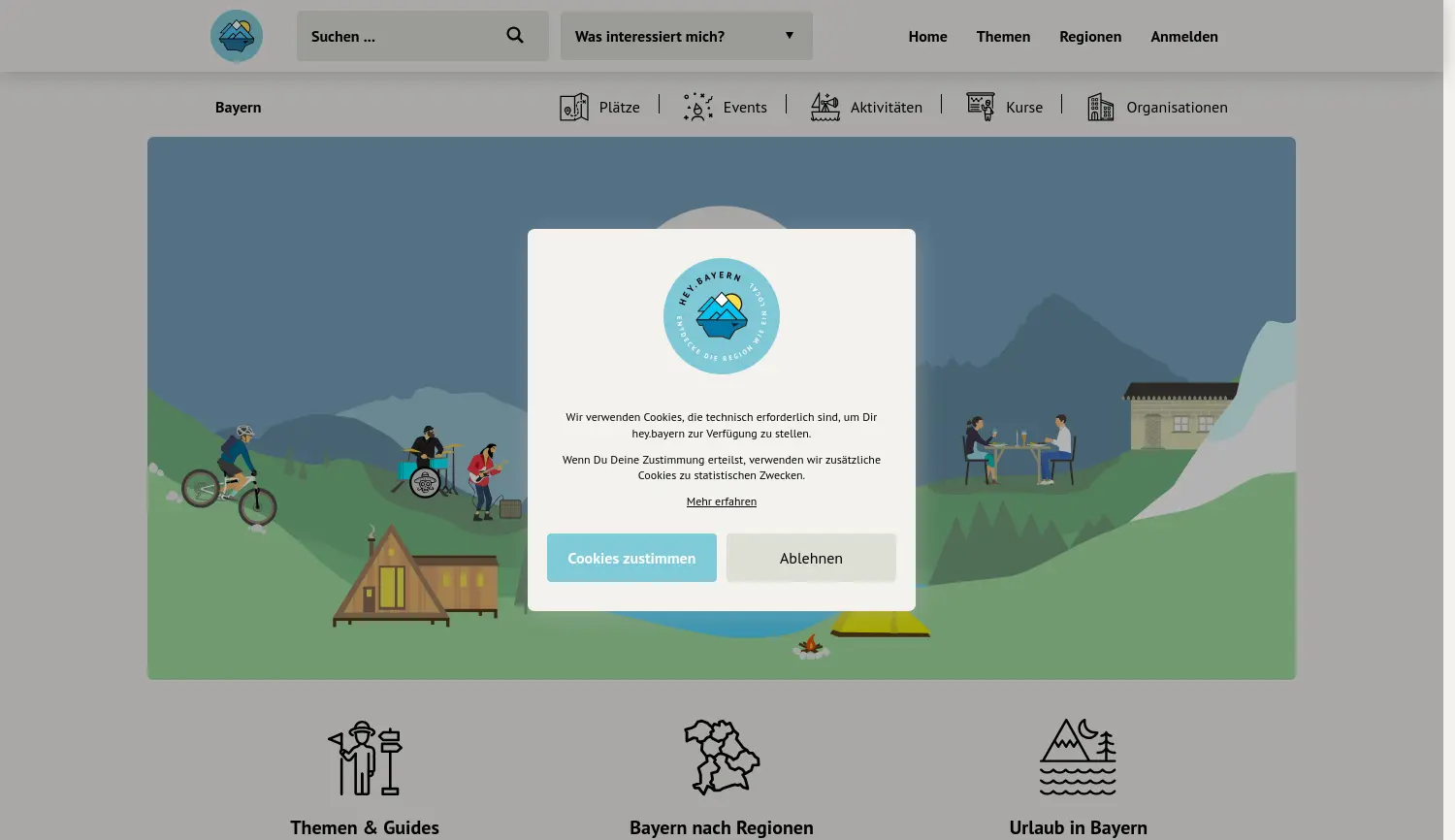 Website der Firma hey.business UG
