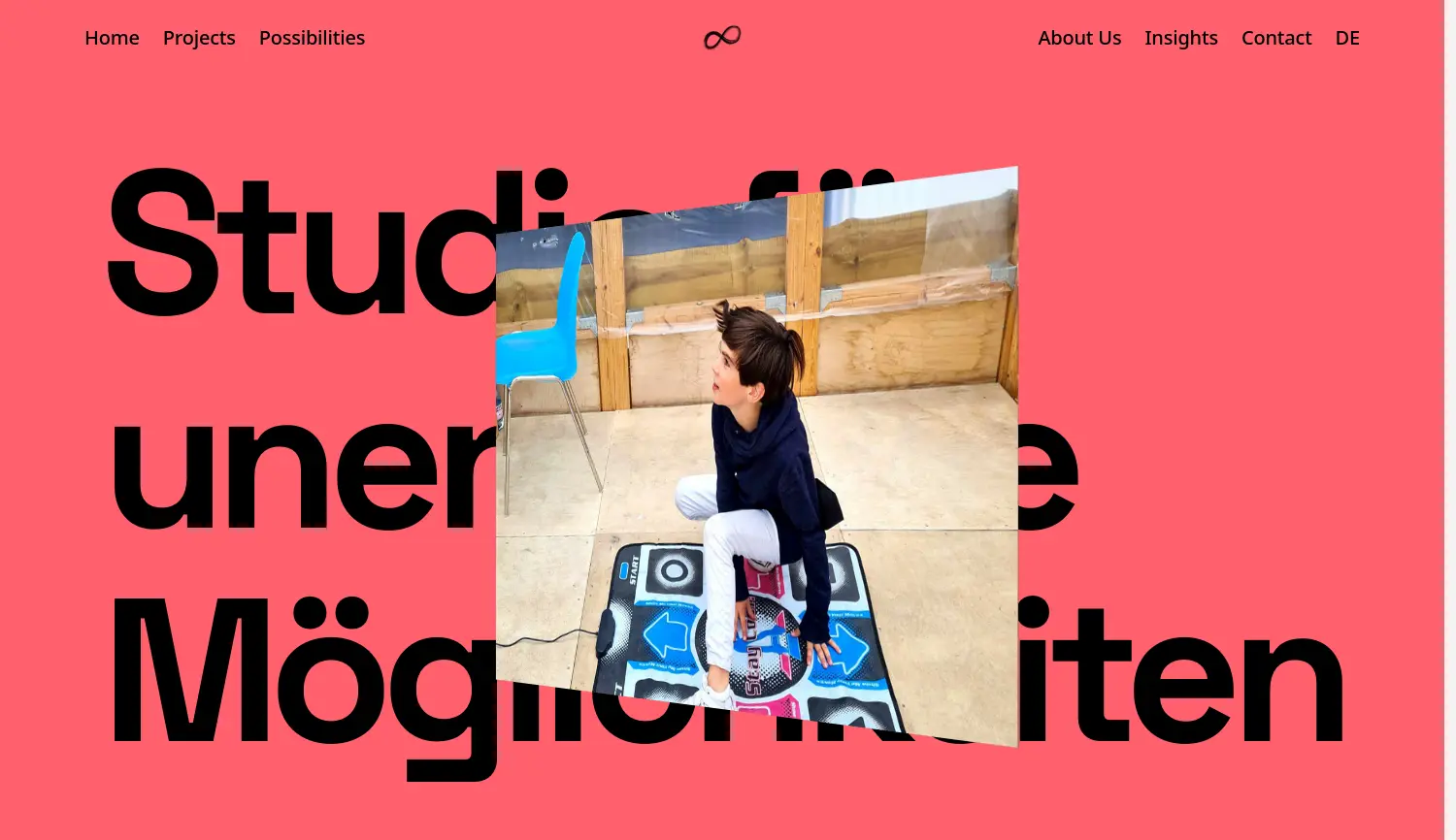 Website der Firma Studio für unendliche Möglichkeiten GmbH