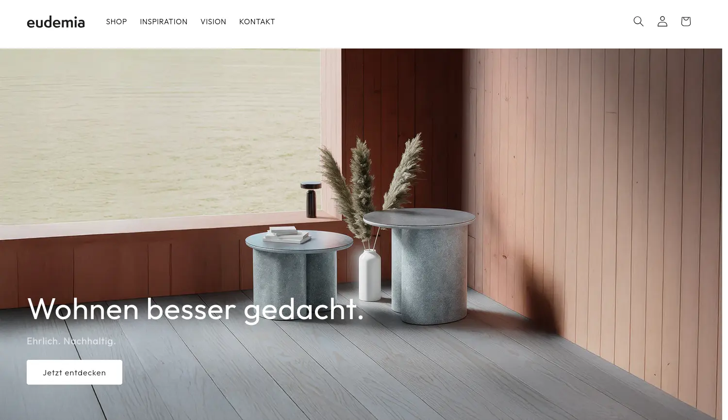 Website der Firma eudemia