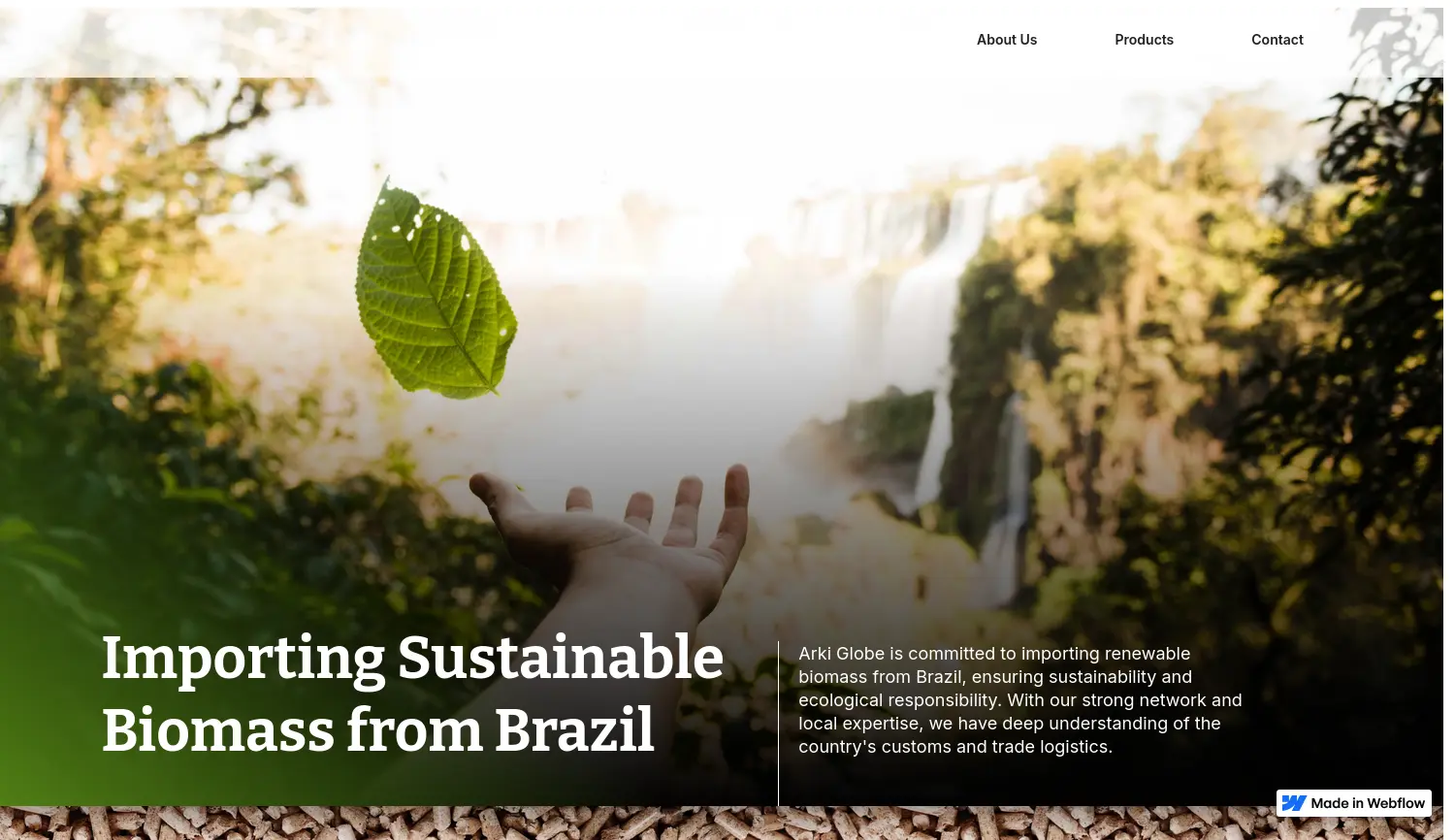 Website der Firma Arki Globe GmbH