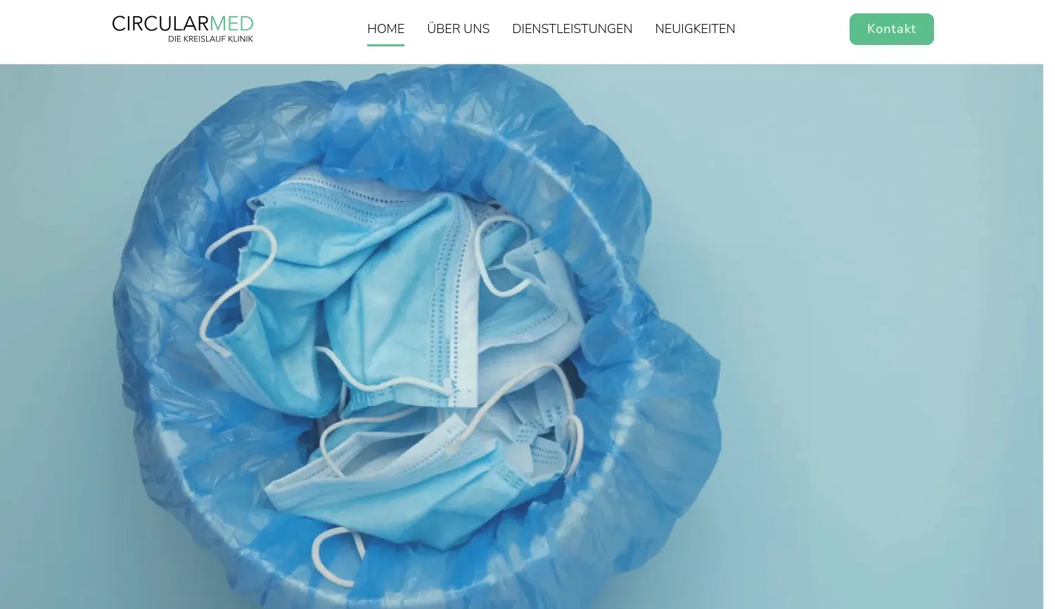 Website der Firma CIRCULARMED GmbH