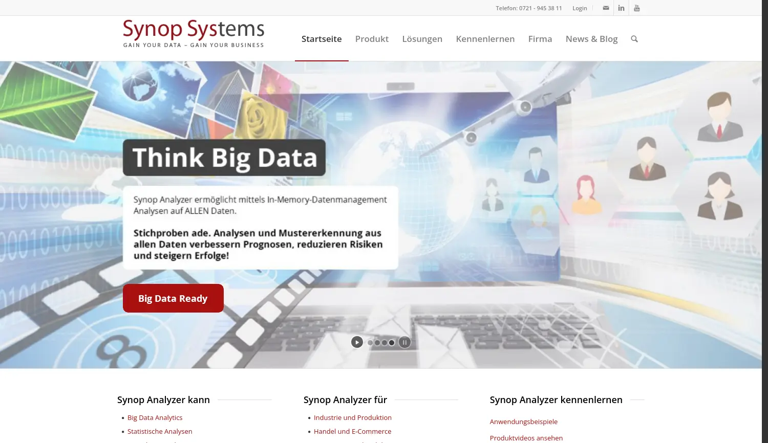 Website der Firma Synop-Systems