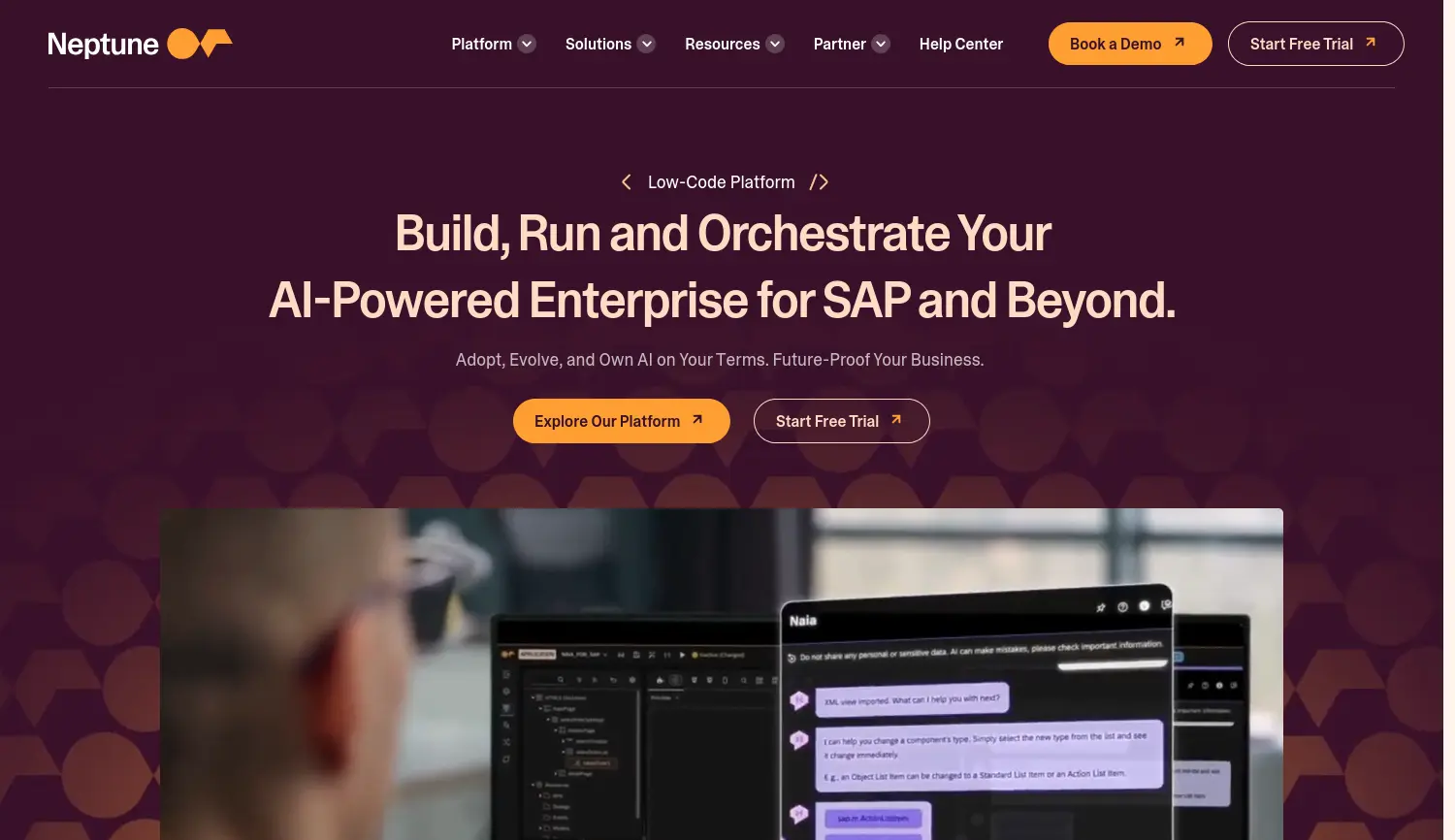Website der Firma Neptune Software GmbH