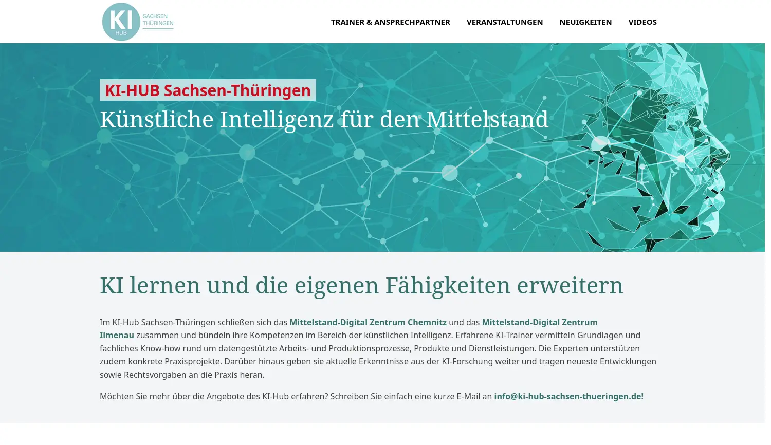 Website der Firma Technische Universität Ilmenau