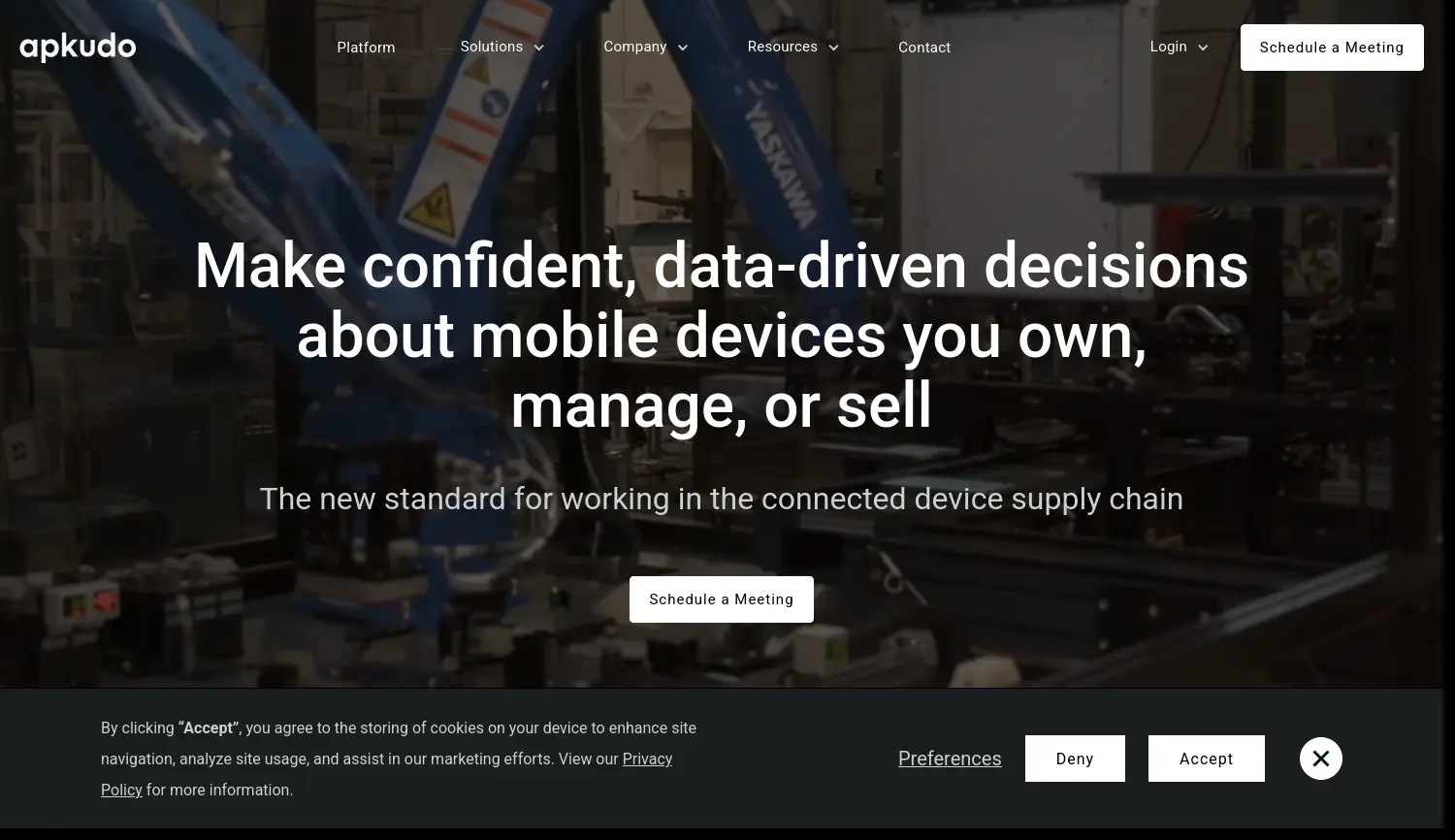 Website der Firma Apkudo GmbH