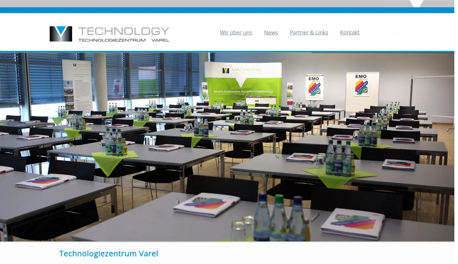 Website der Firma Zukunftszentrum Technologie und Ausbildung Varel-Friesland GmbH