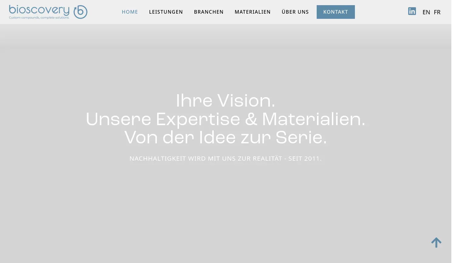 Website der Firma Biofibre GmbH