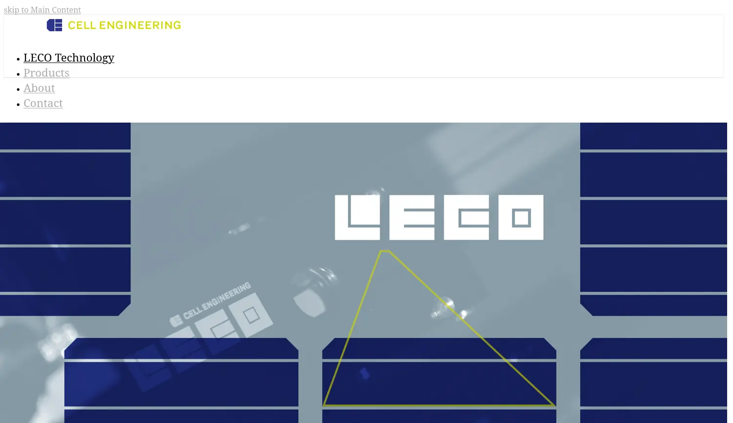 Website der Firma CE Cell Engineering GmbH