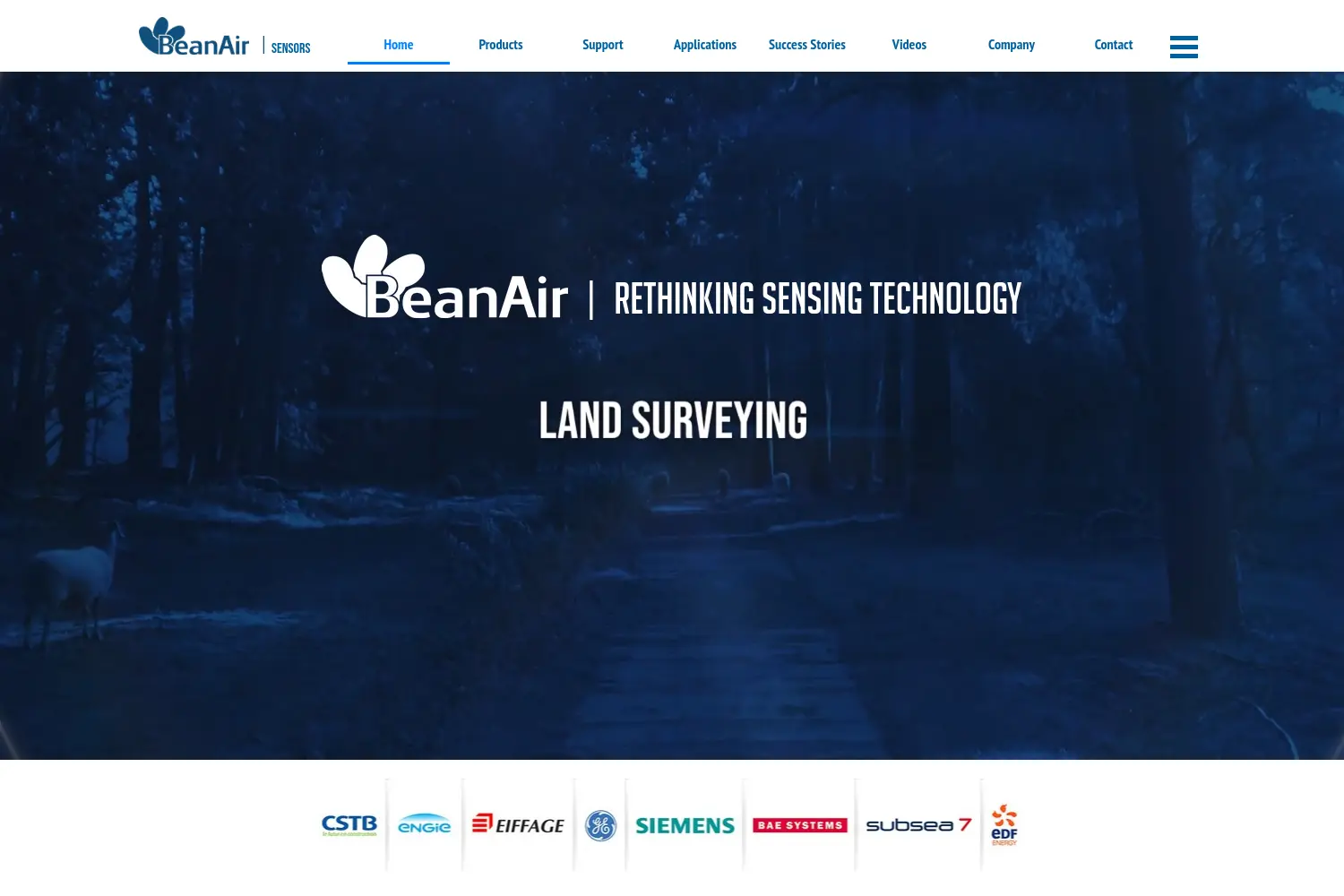 Website der Firma BeanAir GmbH