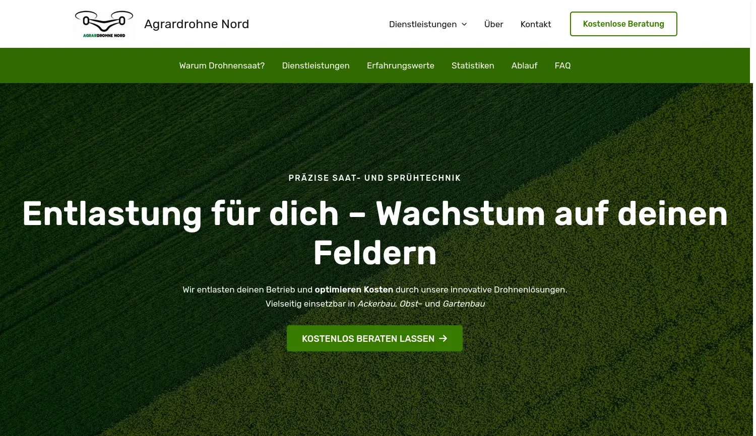 Website der Firma Kronsdobben GmbH