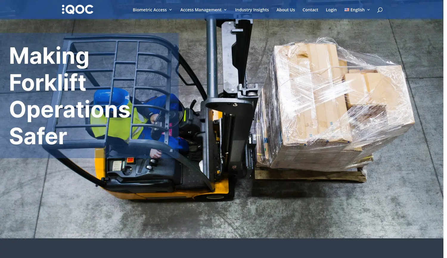 Website der Firma QOC Technologie GmbH