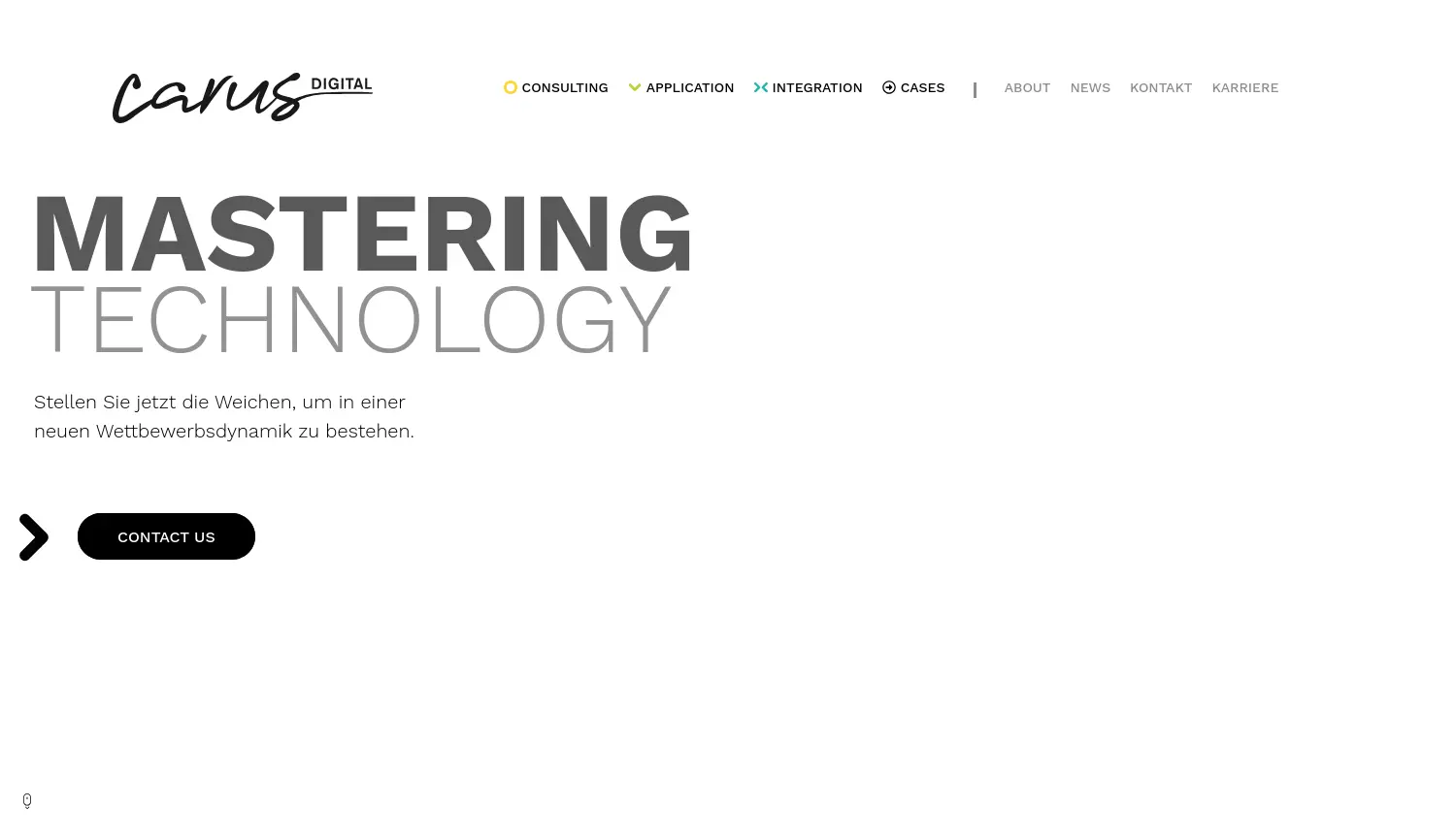 Website der Firma Carus Digital GmbH