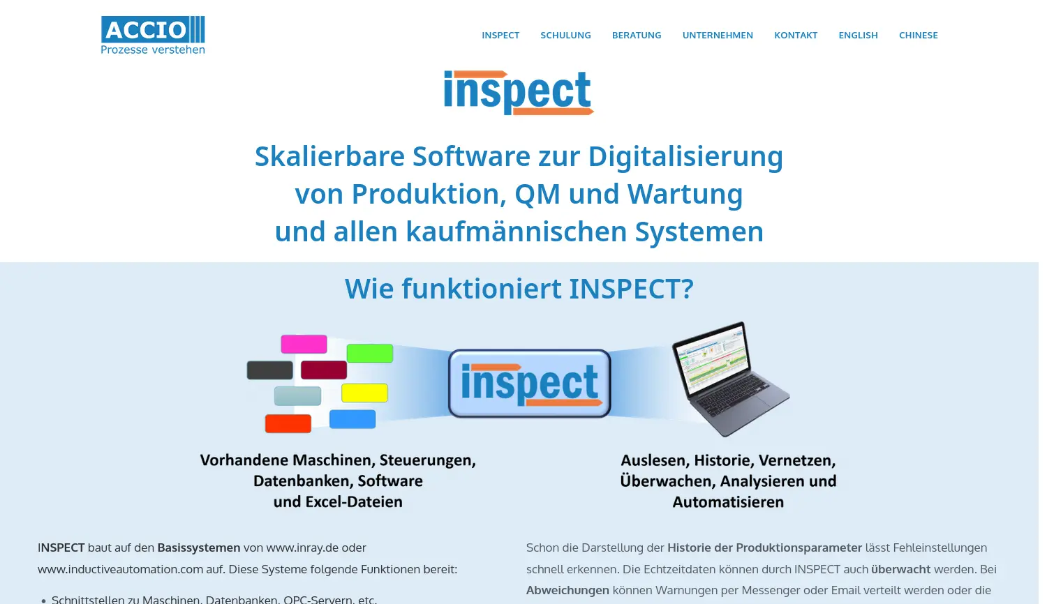 Website der Firma ACCIO UG (haftungsbeschränkt)