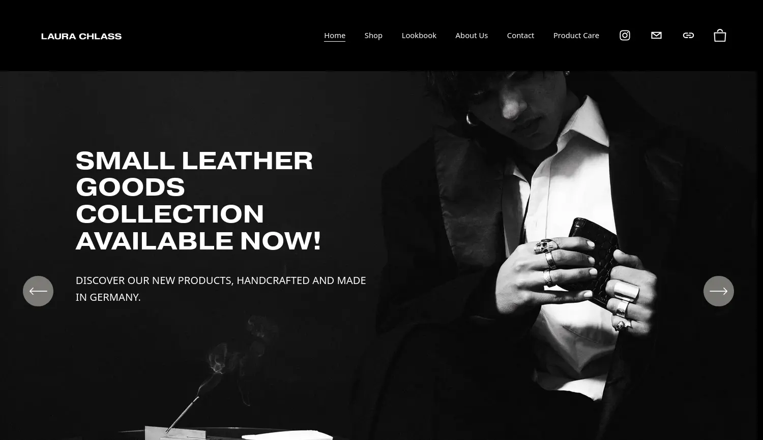 Website der Firma Laura Chlaß