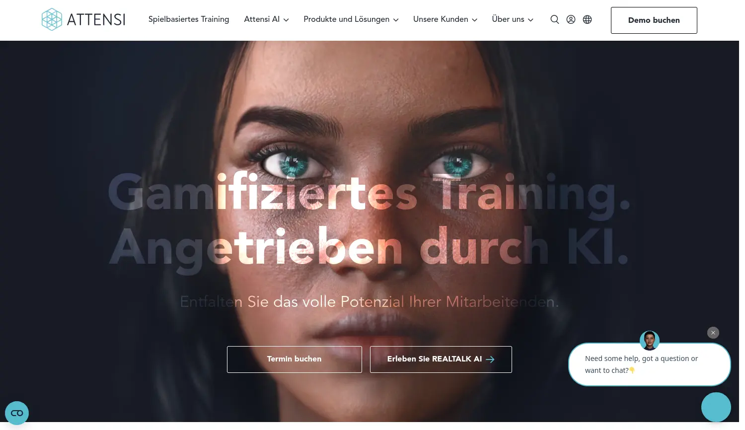 Website der Firma Attensi Germany GmbH