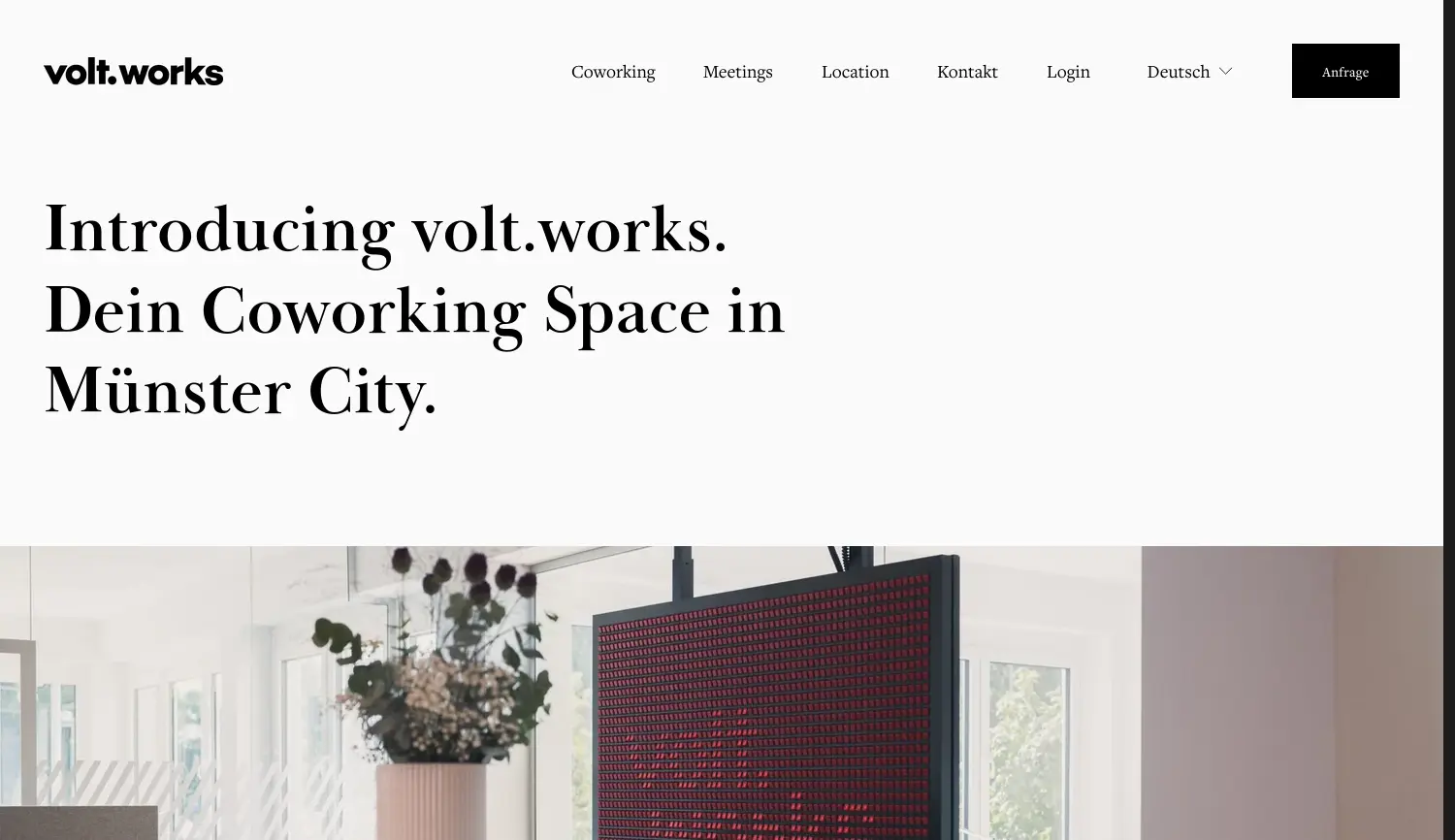 Website der Firma Volt Communication GmbH