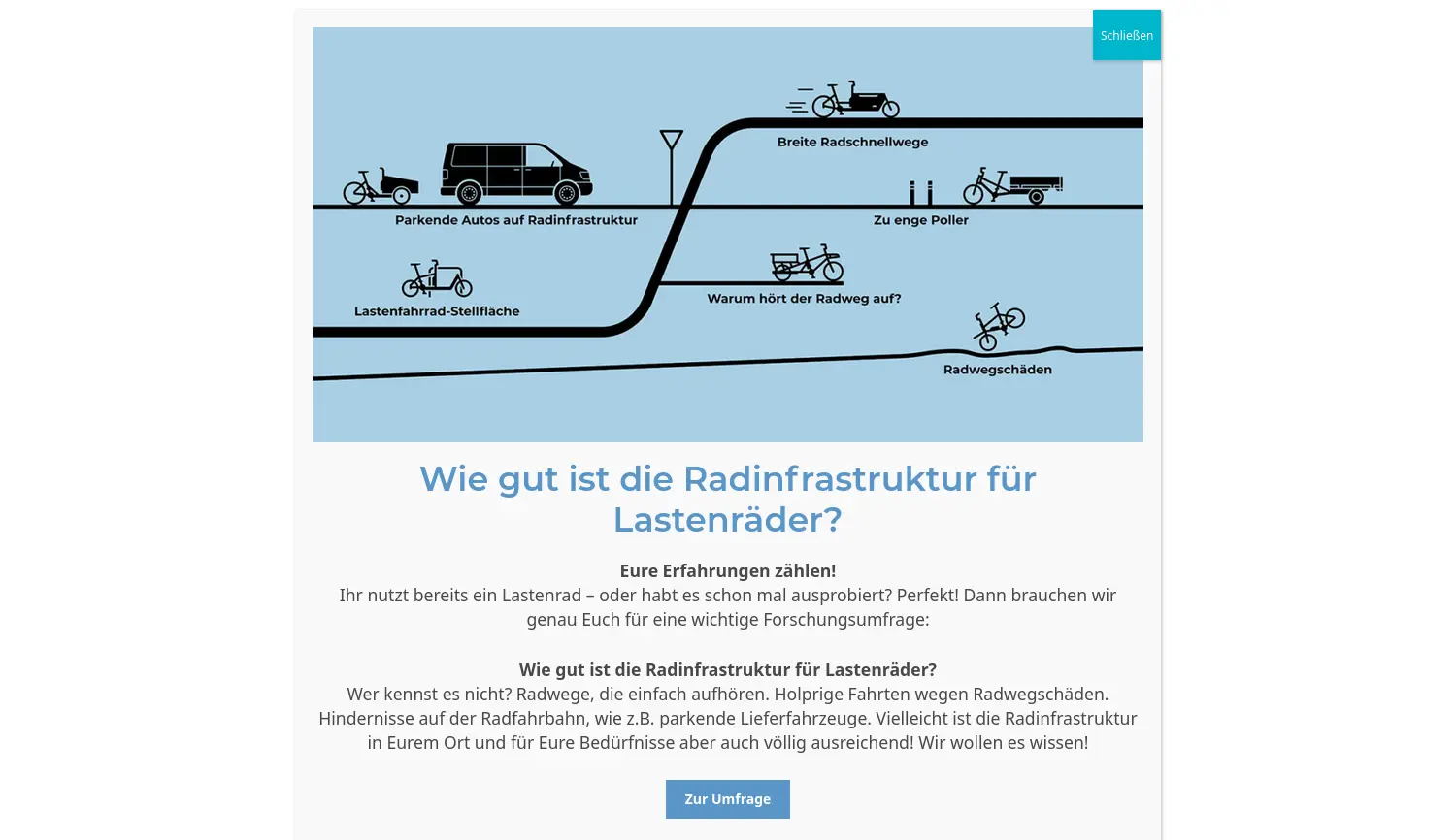 Website der Firma cargobike.jetzt GmbH