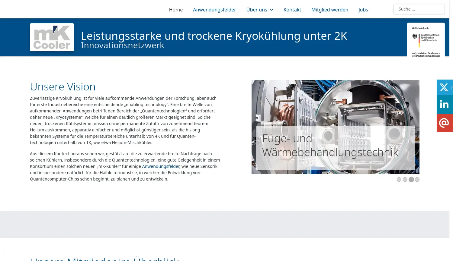 Website der Firma TransMIT Gesellschaft für Technologietransfer mbH