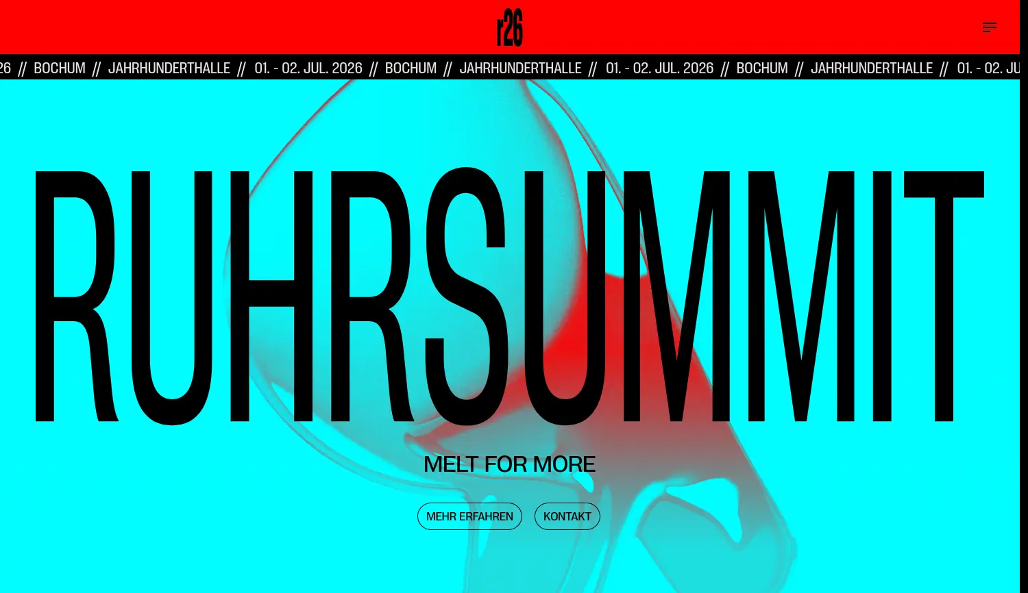 Website der Firma Ruhr:Hub GmbH