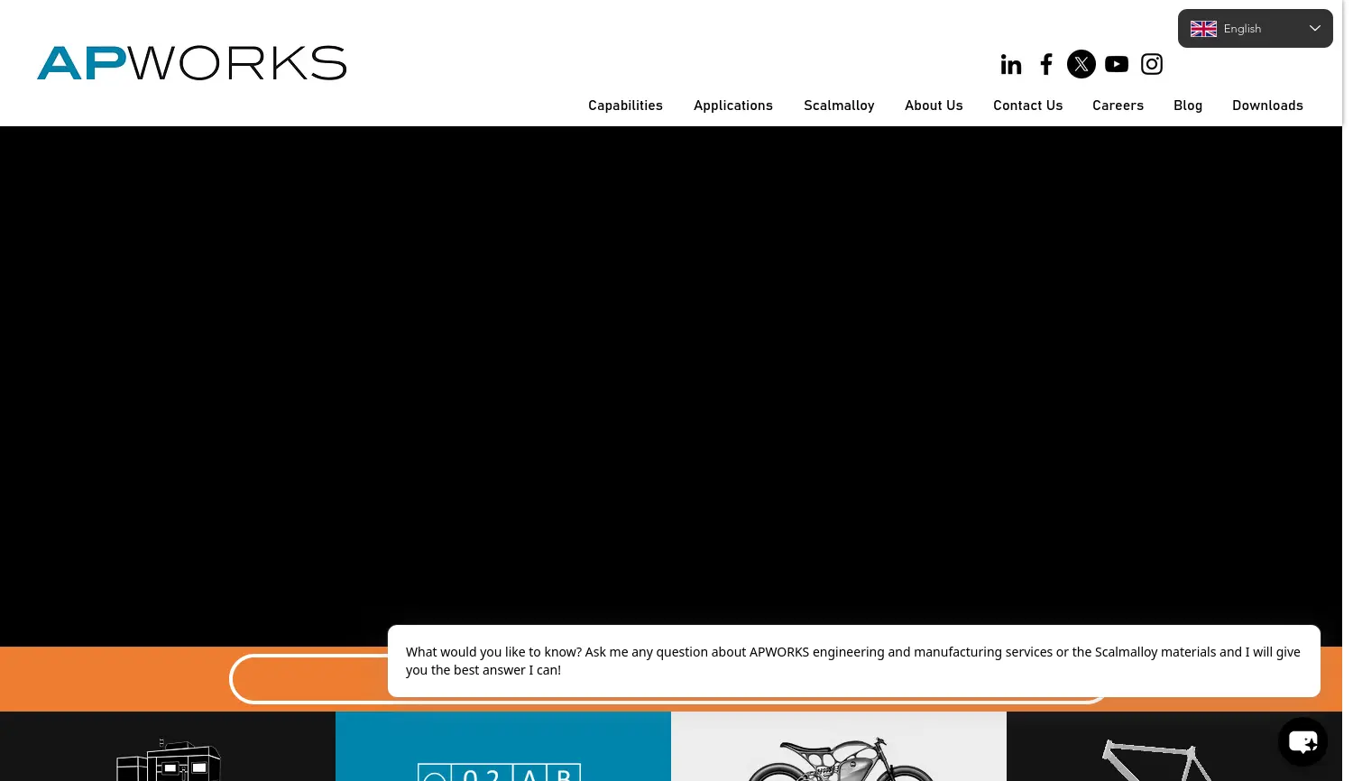 Website der Firma APWORKS GmbH