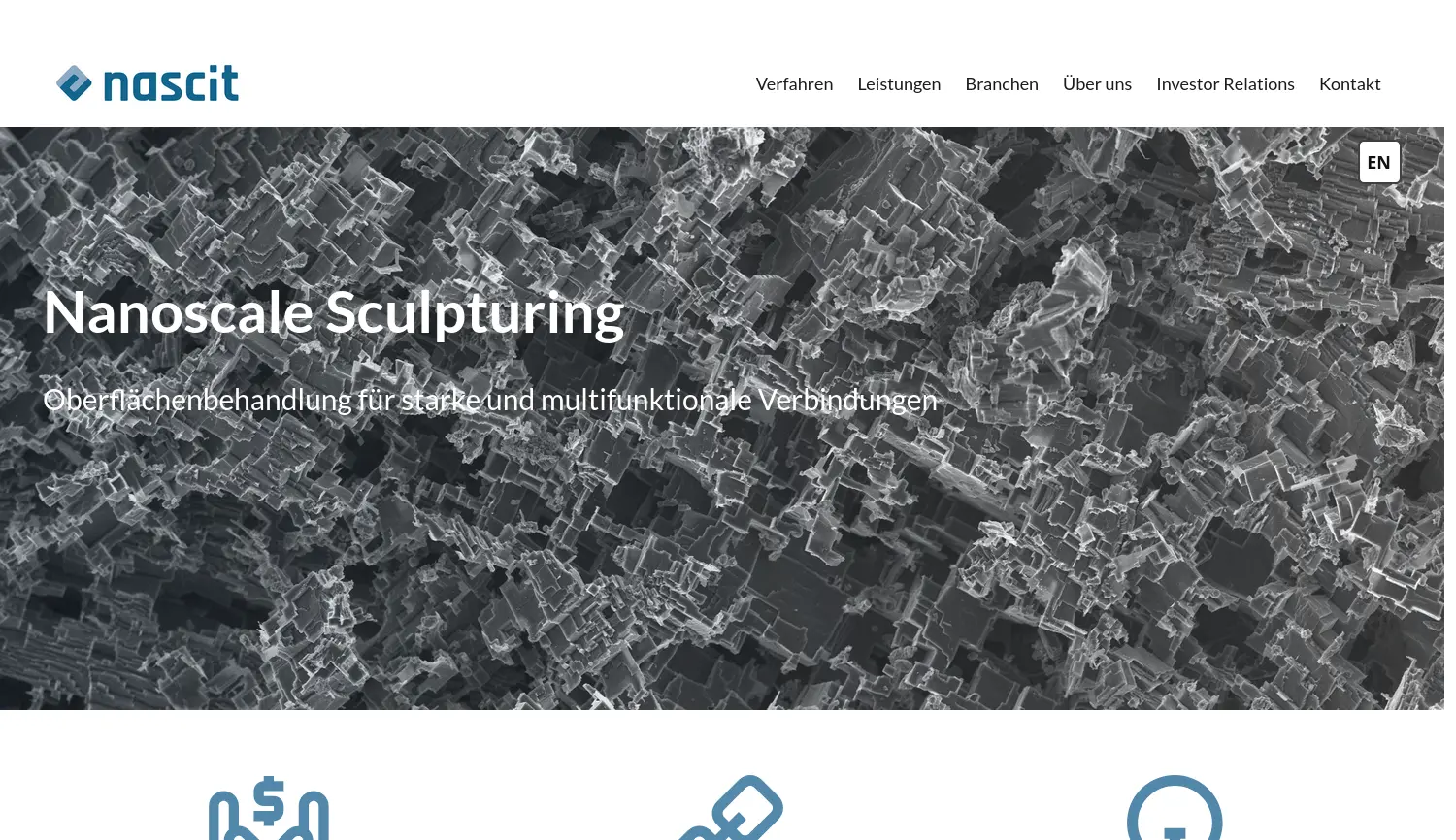 Website der Firma nascit GmbH