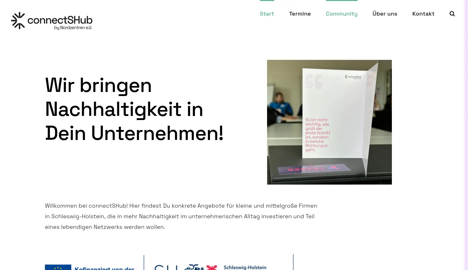 Website der Firma Nordzentren e.V.