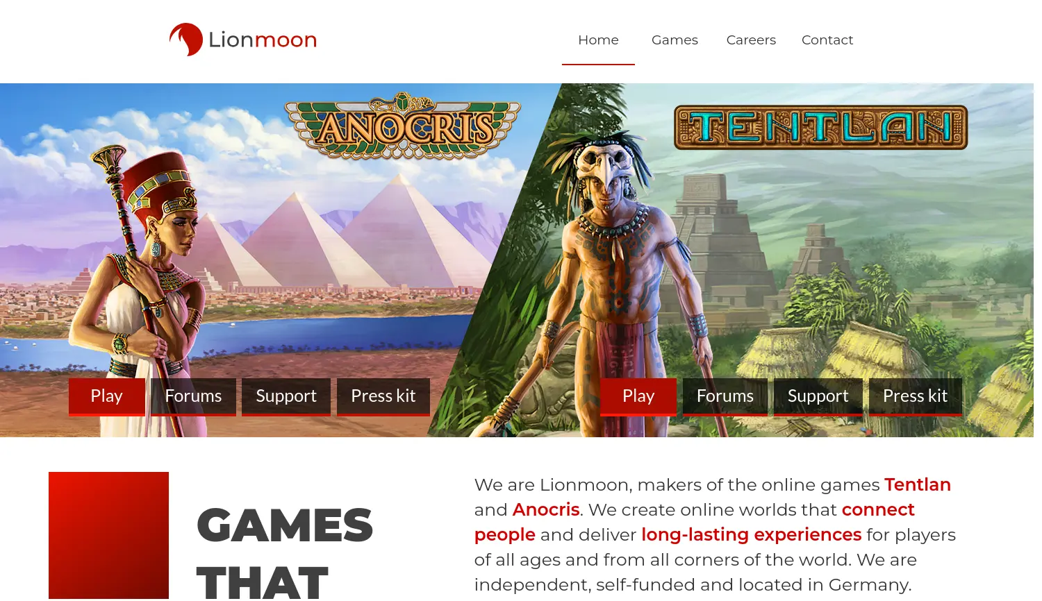 Website der Firma Lionmoon UG (haftungsbeschraenkt)