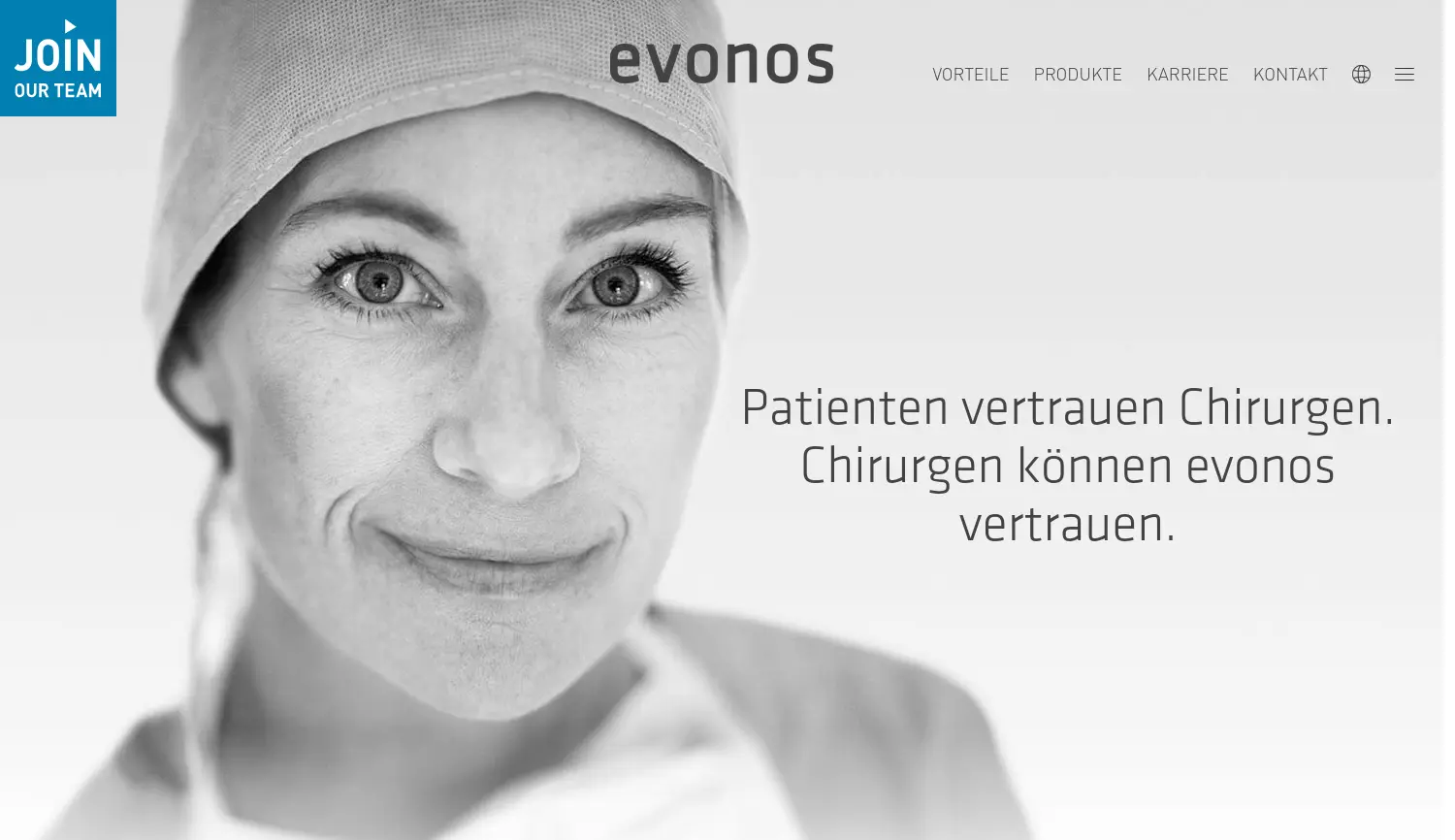 Website der Firma evonos GmbH & Co. KG