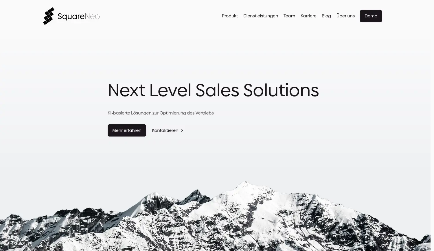 Website der Firma SquareNeo Solutions GmbH
