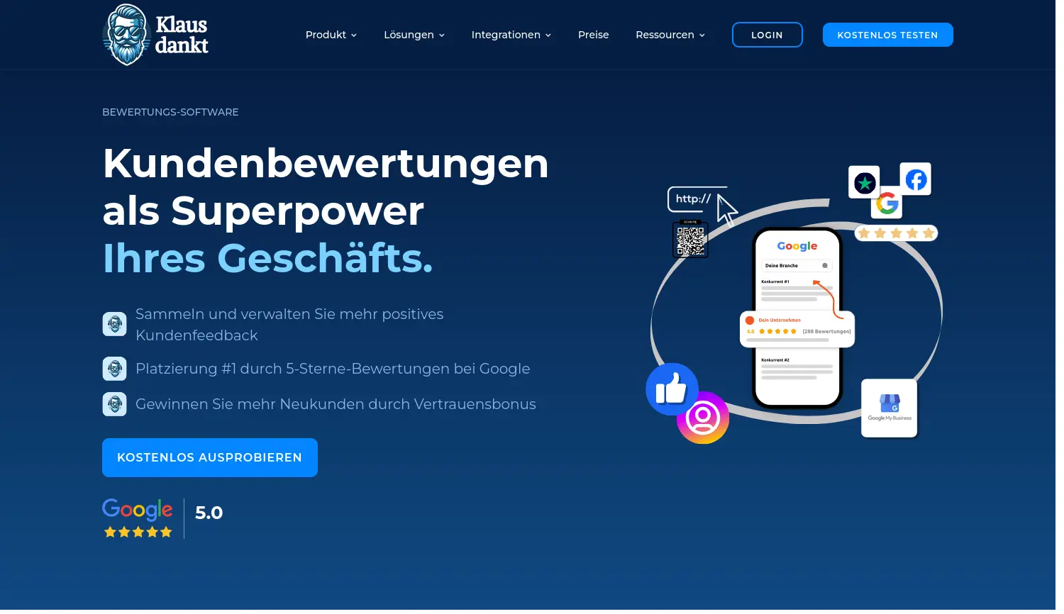 Website der Firma tomorrow web GmbH