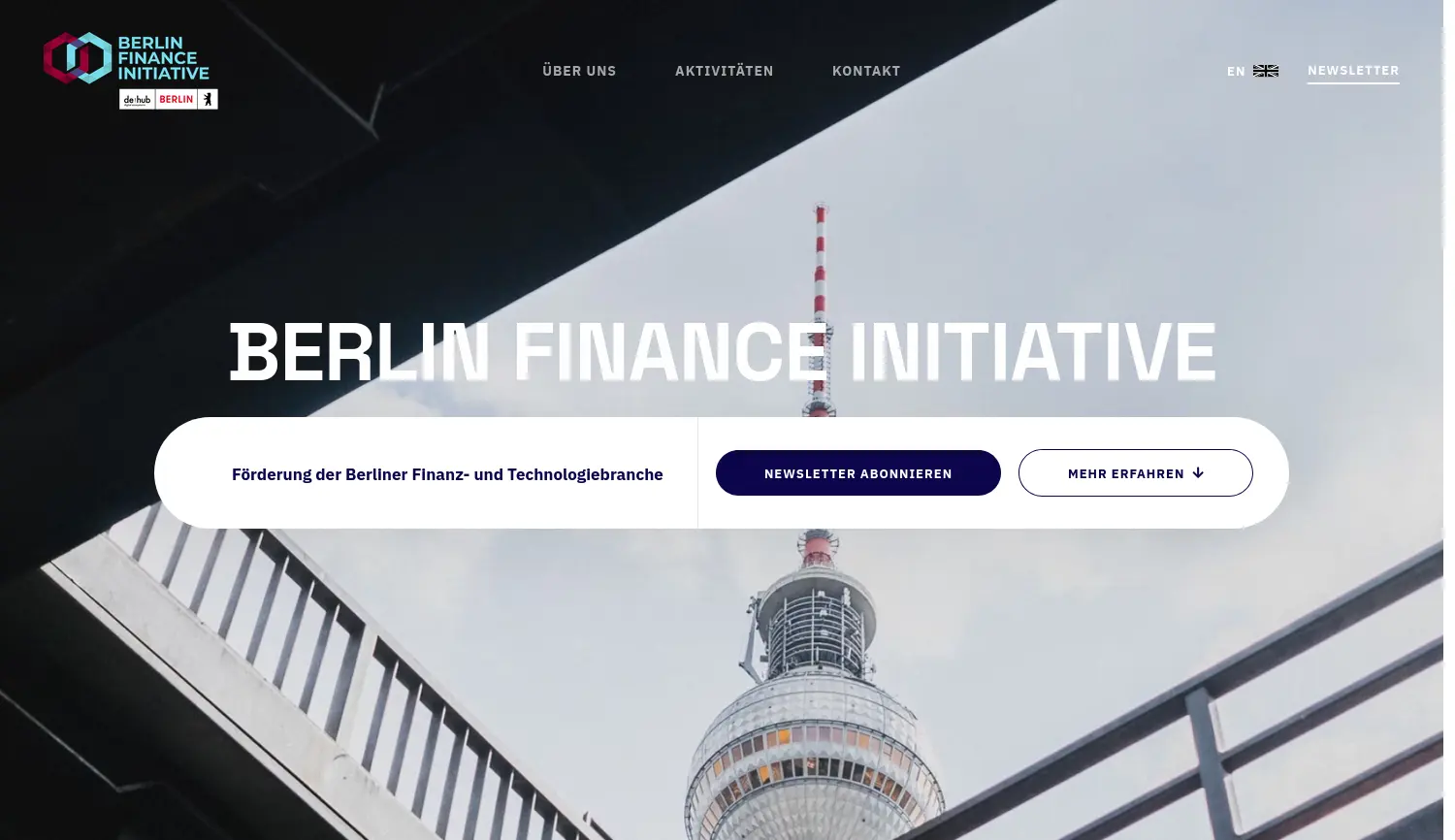 Website der Firma BFI International GmbH