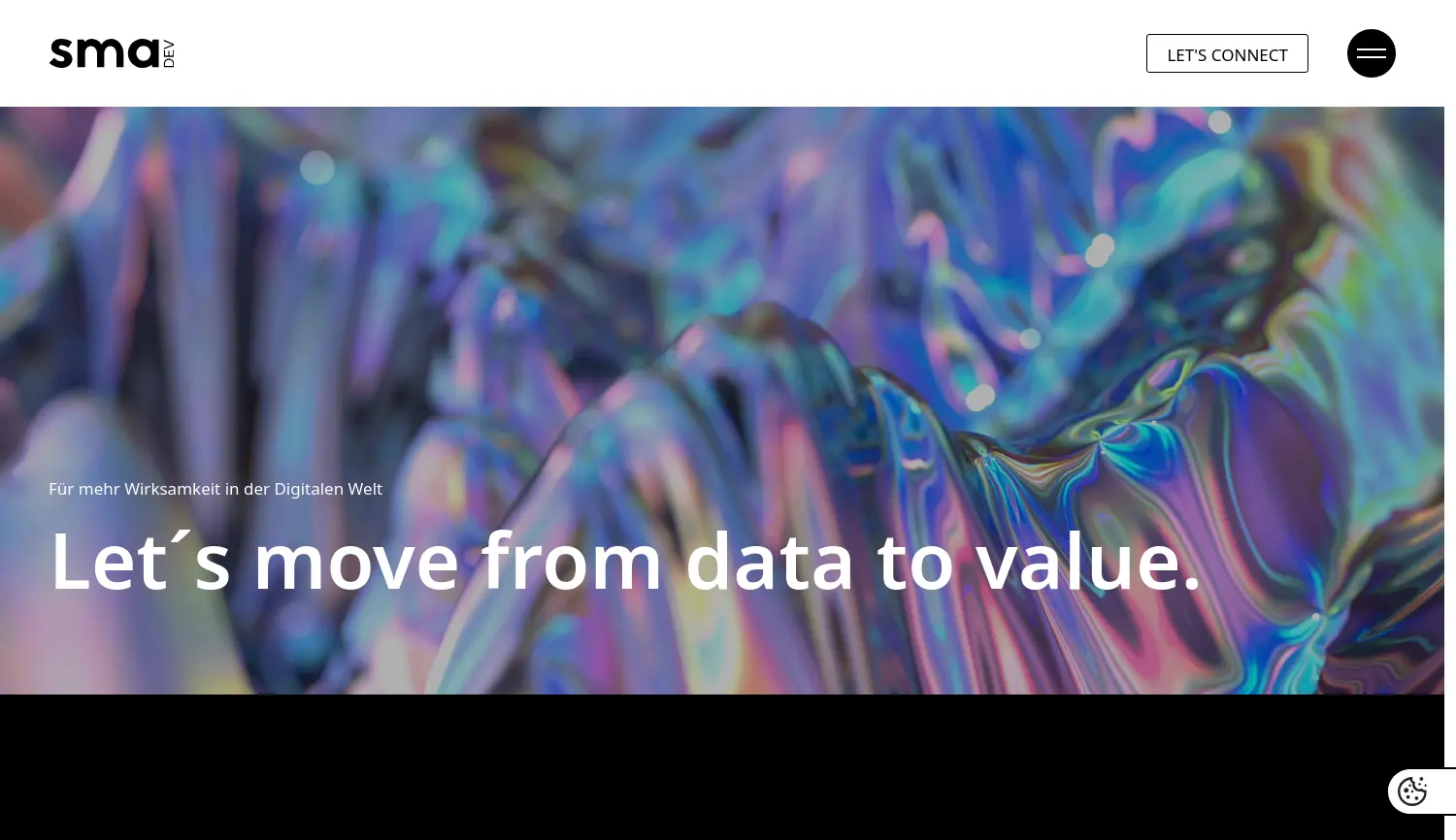 Website der Firma SMA Development GmbH