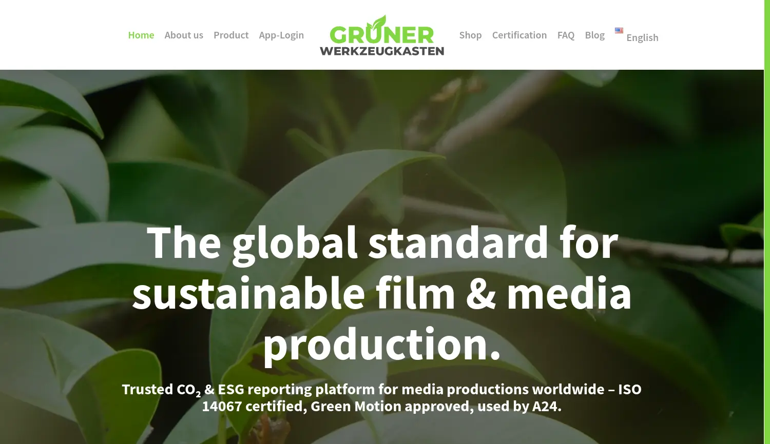 Website der Firma GWK Grüner Werkzeugkasten GmbH