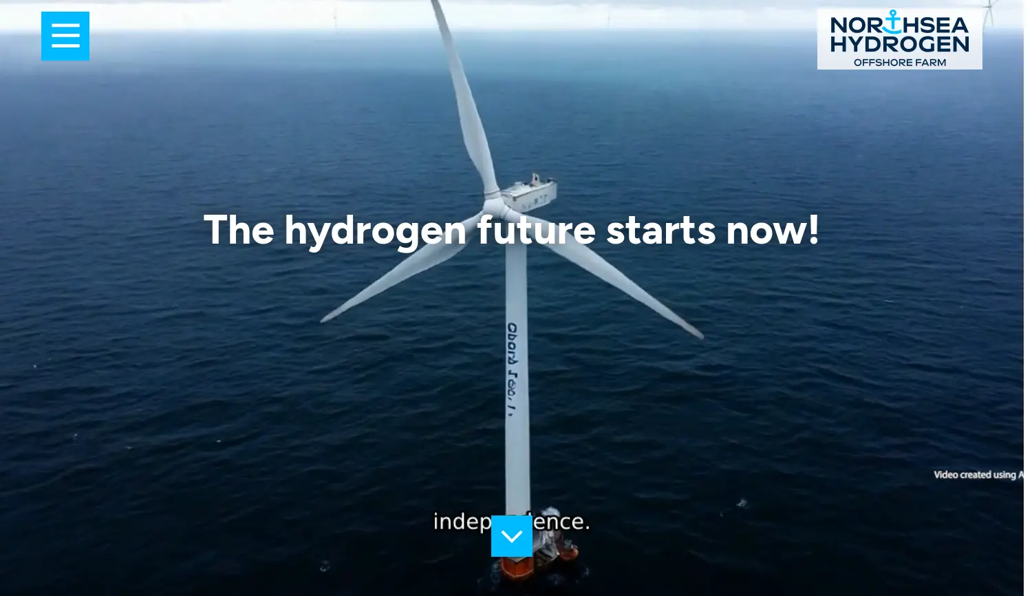 Website der Firma NorthH2 Projektgesellschaft mbH