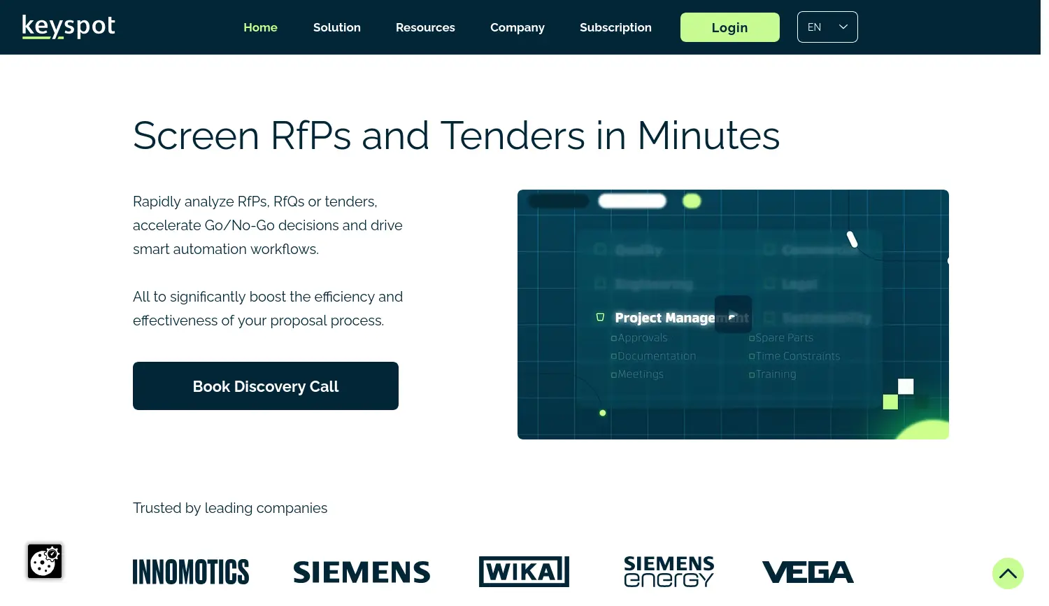Website der Firma keyspot GmbH