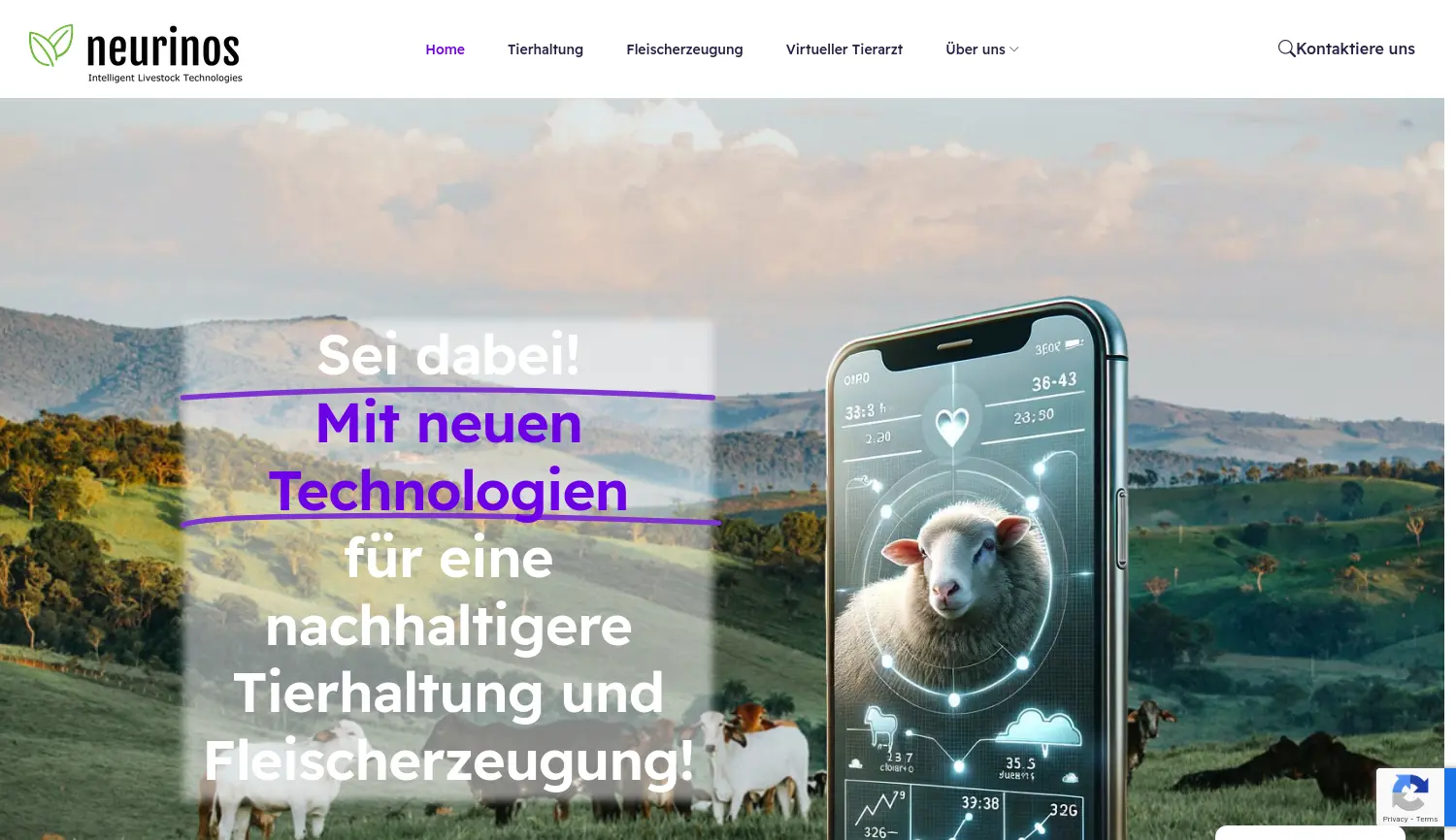 Website der Firma Neurinos GmbH