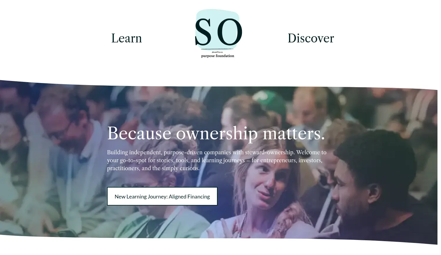 Website der Firma Purpose Foundation