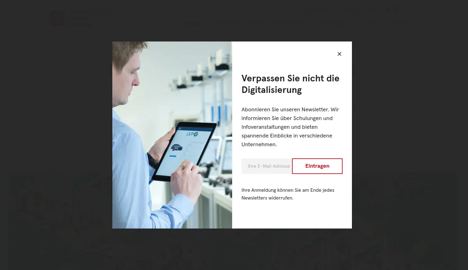 Website der Firma Mittelstand-Digital Zentrum Augsburg