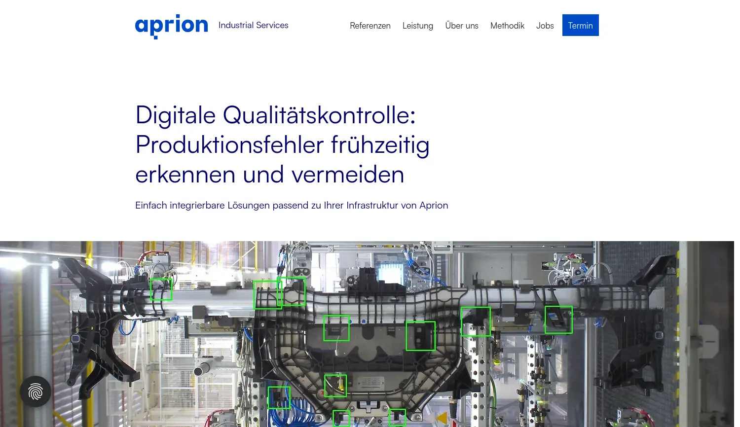 Website der Firma Aprion GmbH
