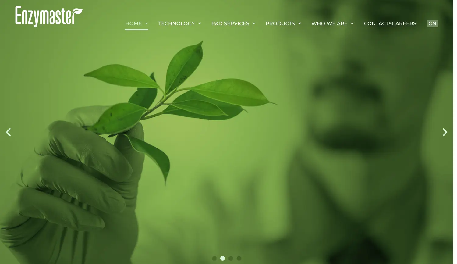 Website der Firma Enzymaster Deutschland GmbH