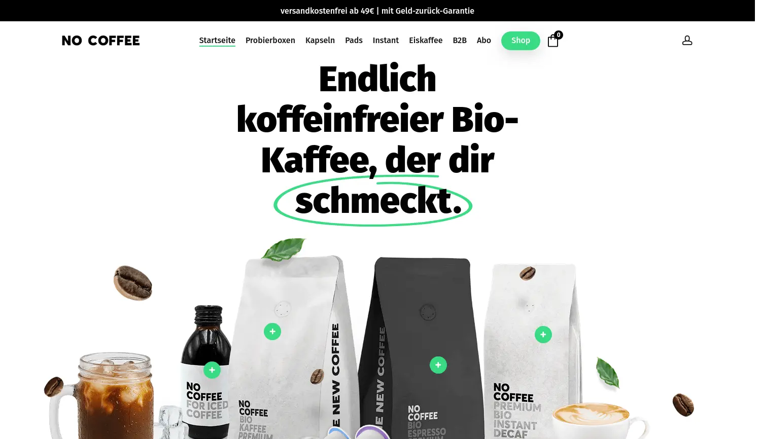 Website der Firma The Good Caf GmbH