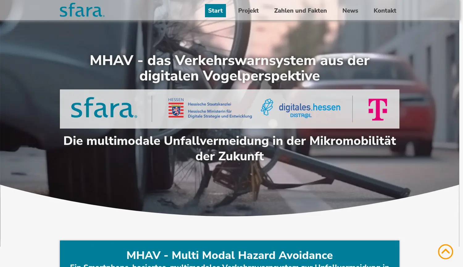 Website der Firma Sfara GmbH