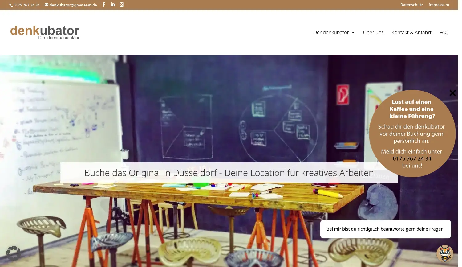 Website der Firma gmvteam GmbH