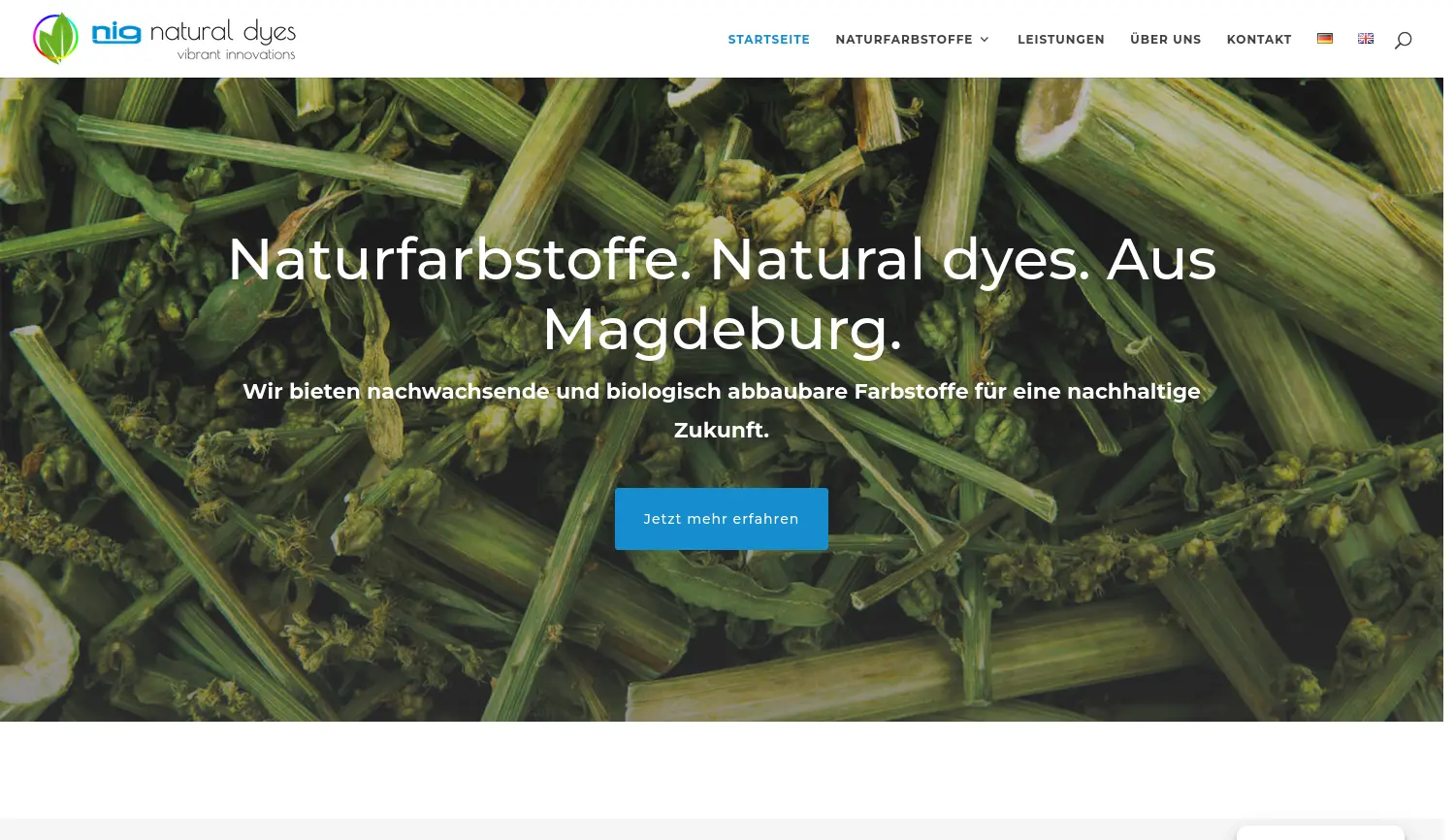 Website der Firma NIG Nahrungsingenieurtechnik GmbH