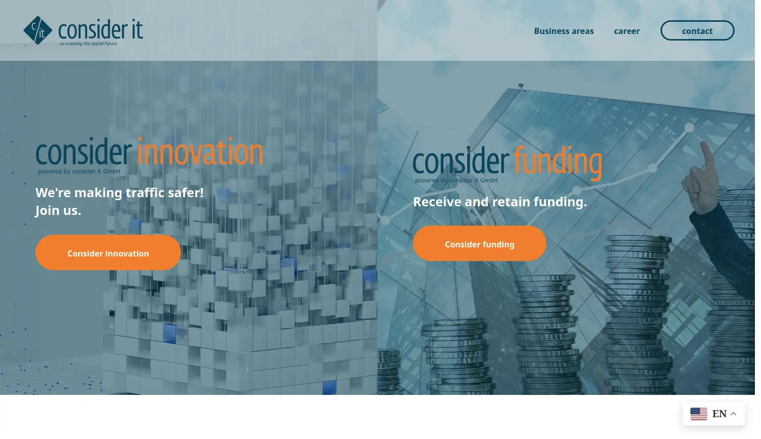 Website der Firma consider it GmbH
