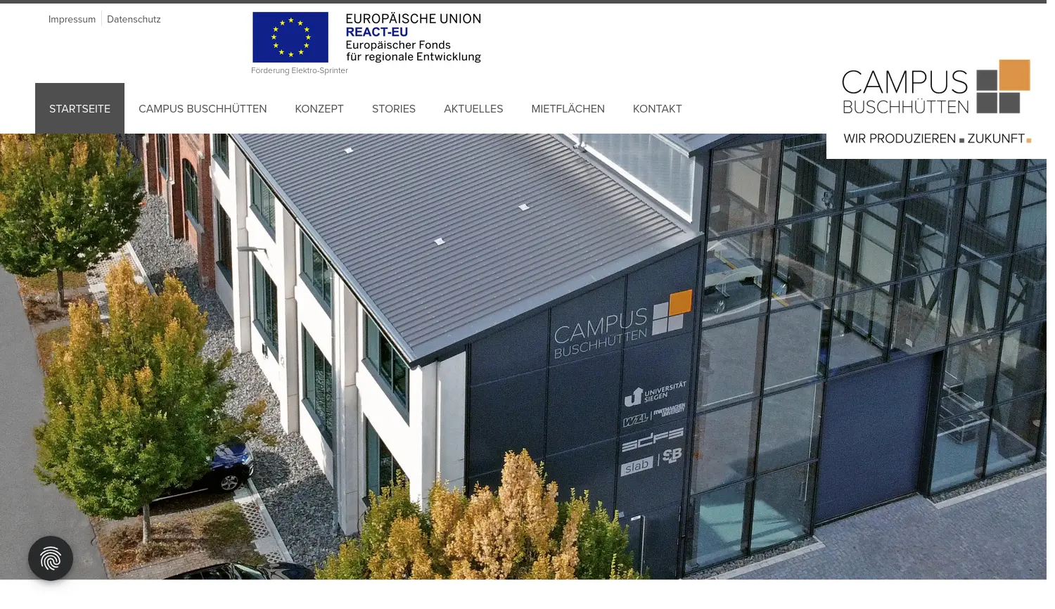 Website der Firma Achenbach Buschhütten Holding GmbH